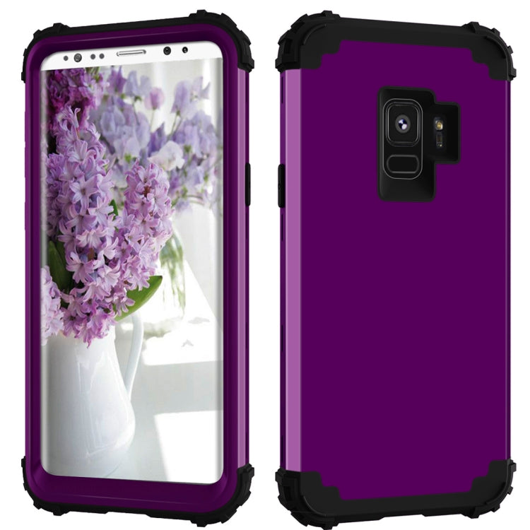 For Galaxy S9 Dropproof 3 in 1 No Gap in the Middle Silicone Sleeve Protective Case