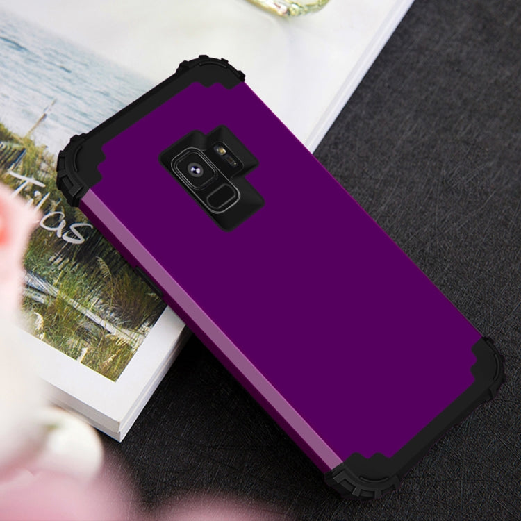 For Galaxy S9 Dropproof 3 in 1 No Gap in the Middle Silicone Sleeve Protective Case