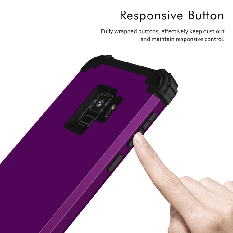 For Galaxy S9 Dropproof 3 in 1 No Gap in the Middle Silicone Sleeve Protective Case