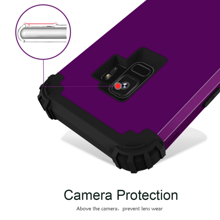 For Galaxy S9 Dropproof 3 in 1 No Gap in the Middle Silicone Sleeve Protective Case
