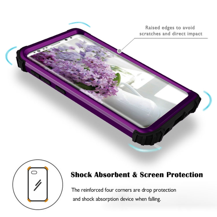 For Galaxy S9 Dropproof 3 in 1 No Gap in the Middle Silicone Sleeve Protective Case