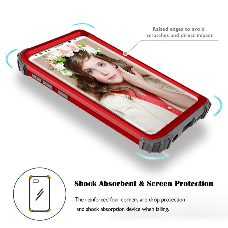 For Galaxy S9 Dropproof 3 in 1 No Gap in the Middle Silicone Sleeve Protective Case