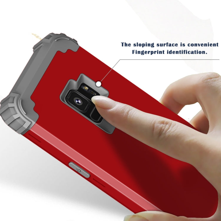 For Galaxy S9 Dropproof 3 in 1 No Gap in the Middle Silicone Sleeve Protective Case