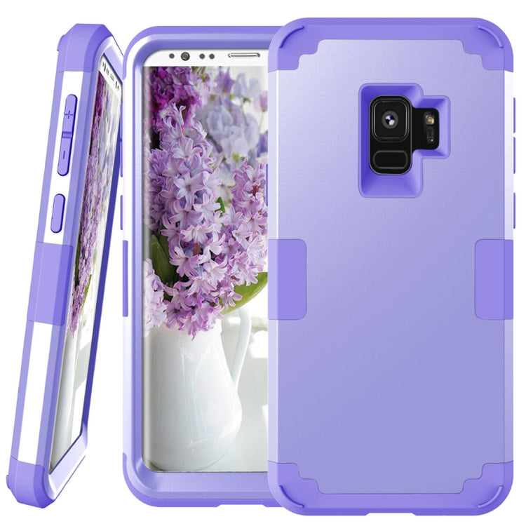 For Galaxy S9 Separable Contrast Color PC + Silicone Combination Case