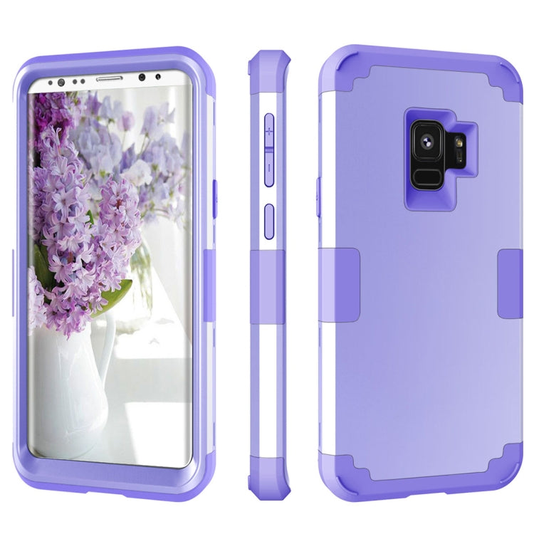 For Galaxy S9 Separable Contrast Color PC + Silicone Combination Case