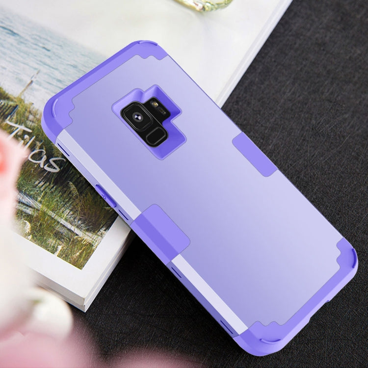For Galaxy S9 Separable Contrast Color PC + Silicone Combination Case