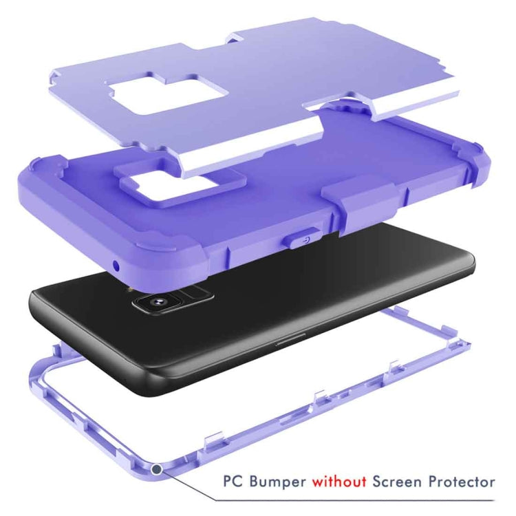 For Galaxy S9 Separable Contrast Color PC + Silicone Combination Case