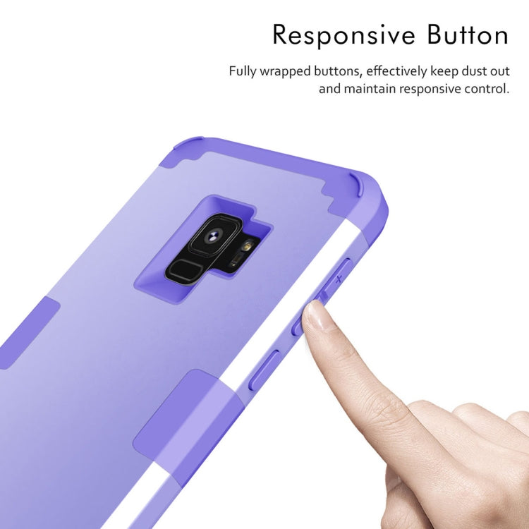 For Galaxy S9 Separable Contrast Color PC + Silicone Combination Case