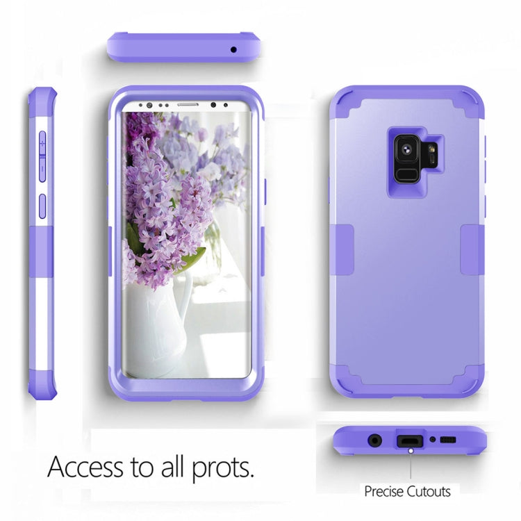 For Galaxy S9 Separable Contrast Color PC + Silicone Combination Case