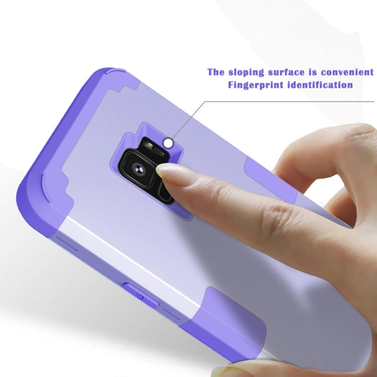 For Galaxy S9 Separable Contrast Color PC + Silicone Combination Case