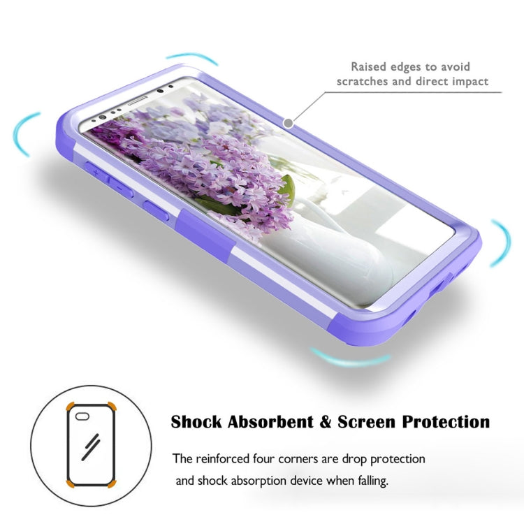 For Galaxy S9 Separable Contrast Color PC + Silicone Combination Case