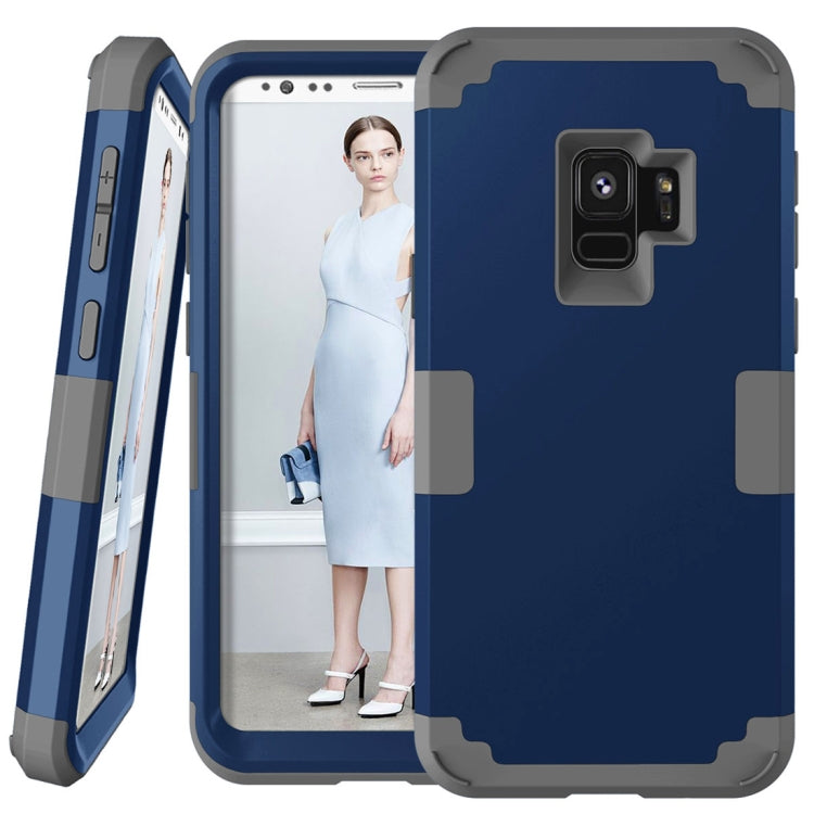 For Galaxy S9 Separable Contrast Color PC + Silicone Combination Case