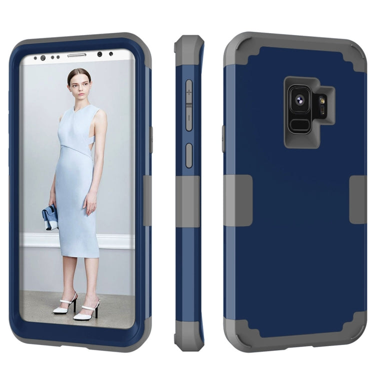 For Galaxy S9 Separable Contrast Color PC + Silicone Combination Case