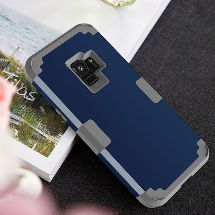 For Galaxy S9 Separable Contrast Color PC + Silicone Combination Case