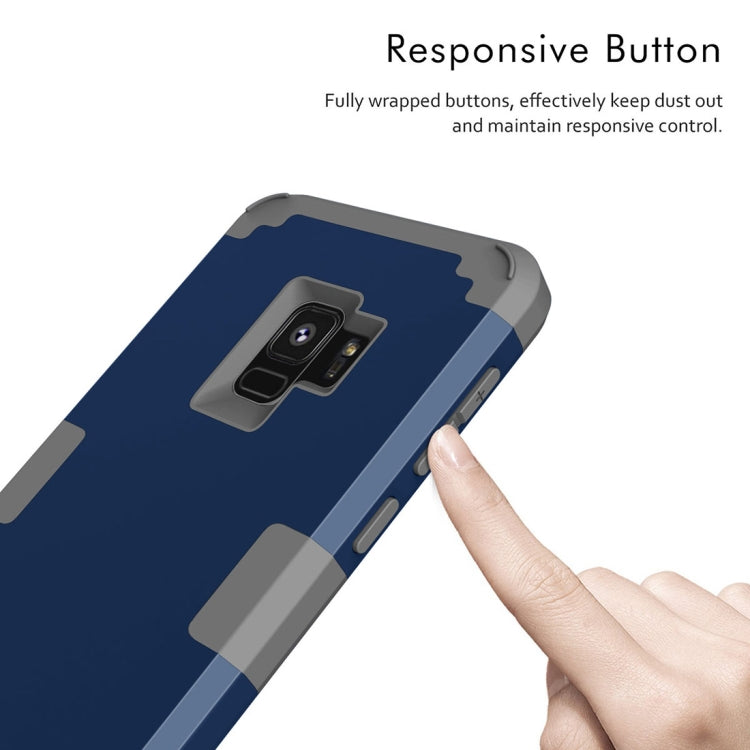 For Galaxy S9 Separable Contrast Color PC + Silicone Combination Case