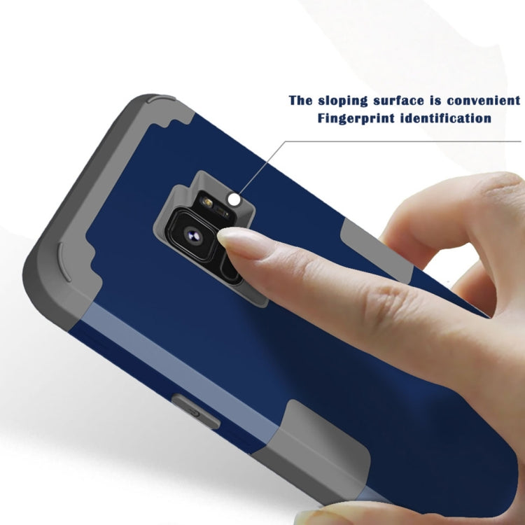 For Galaxy S9 Separable Contrast Color PC + Silicone Combination Case