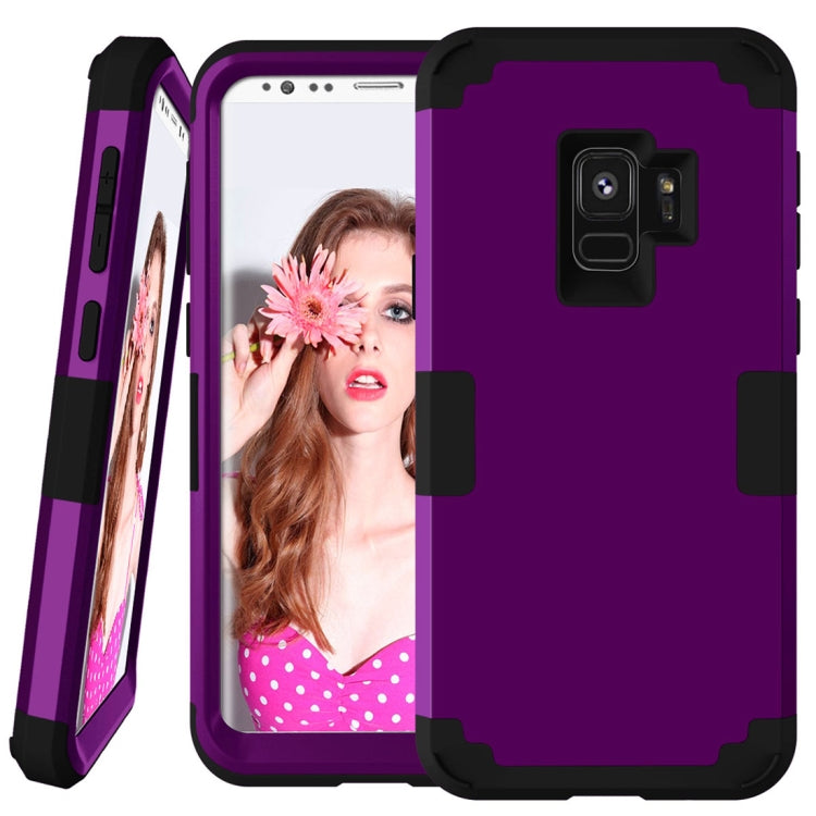 For Galaxy S9 Separable Contrast Color PC + Silicone Combination Case