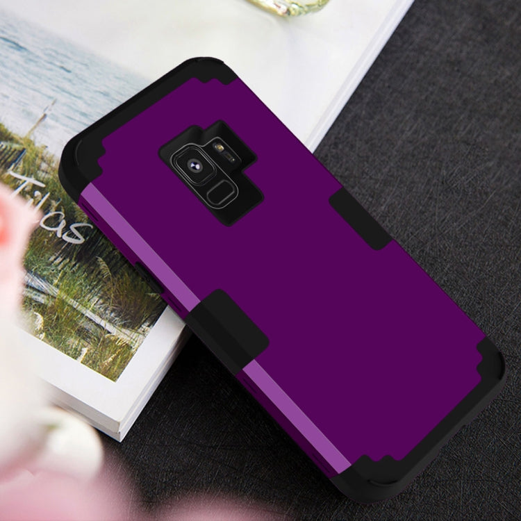 For Galaxy S9 Separable Contrast Color PC + Silicone Combination Case