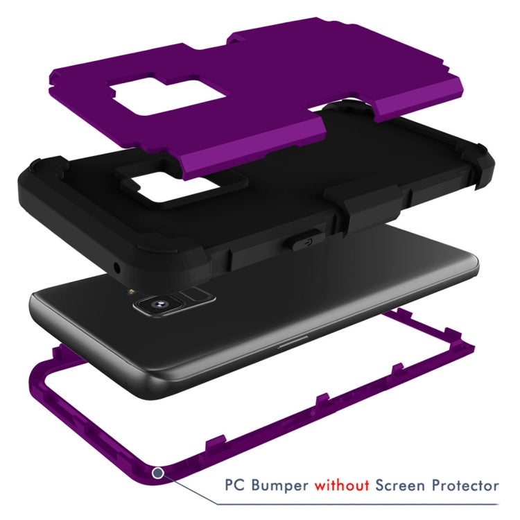 For Galaxy S9 Separable Contrast Color PC + Silicone Combination Case