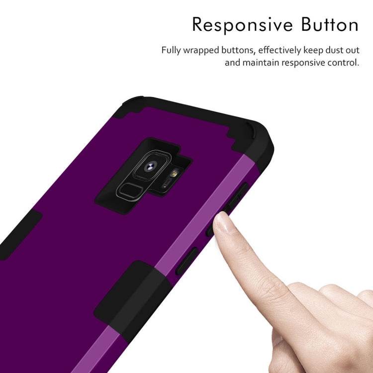 For Galaxy S9 Separable Contrast Color PC + Silicone Combination Case