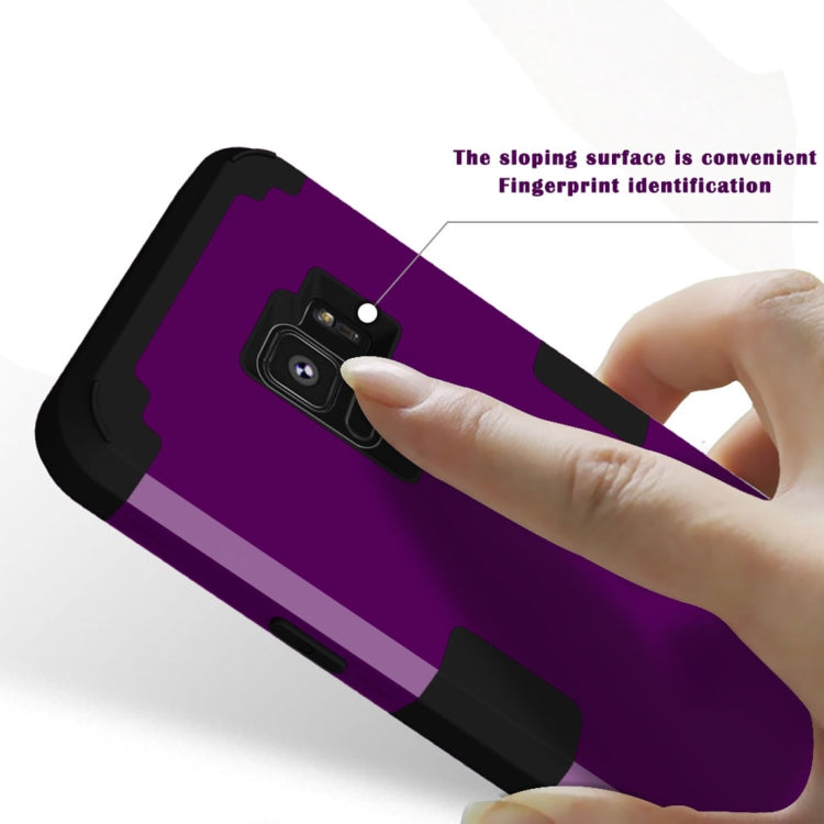 For Galaxy S9 Separable Contrast Color PC + Silicone Combination Case