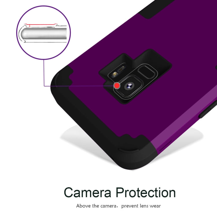 For Galaxy S9 Separable Contrast Color PC + Silicone Combination Case
