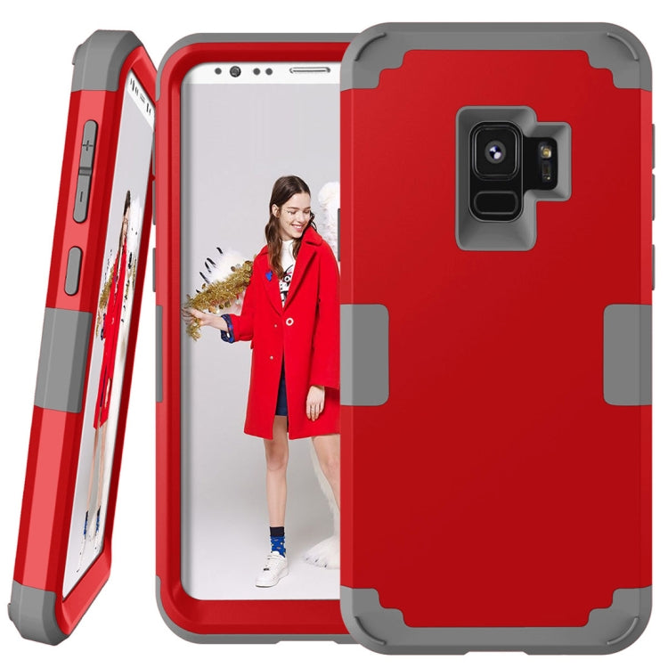 For Galaxy S9 Separable Contrast Color PC + Silicone Combination Case