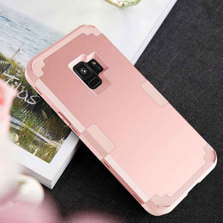 For Galaxy S9 Separable Contrast Color PC + Silicone Combination Case