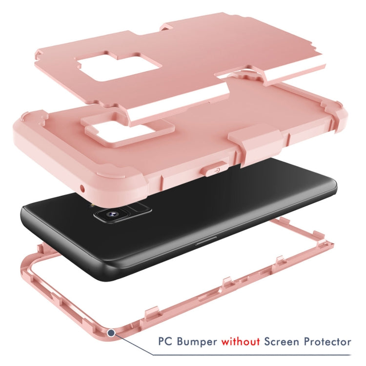 For Galaxy S9 Separable Contrast Color PC + Silicone Combination Case