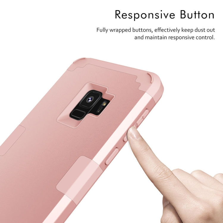For Galaxy S9 Separable Contrast Color PC + Silicone Combination Case