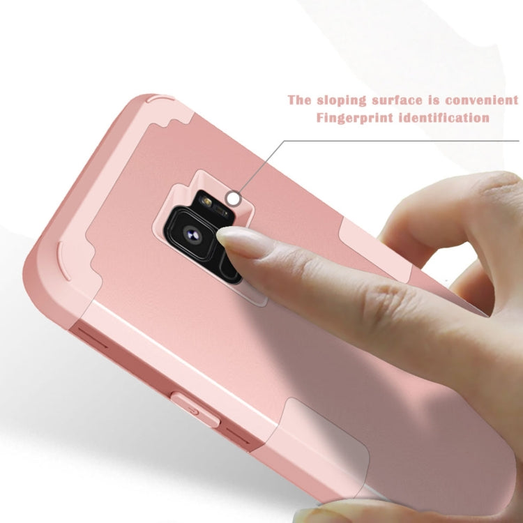 For Galaxy S9 Separable Contrast Color PC + Silicone Combination Case