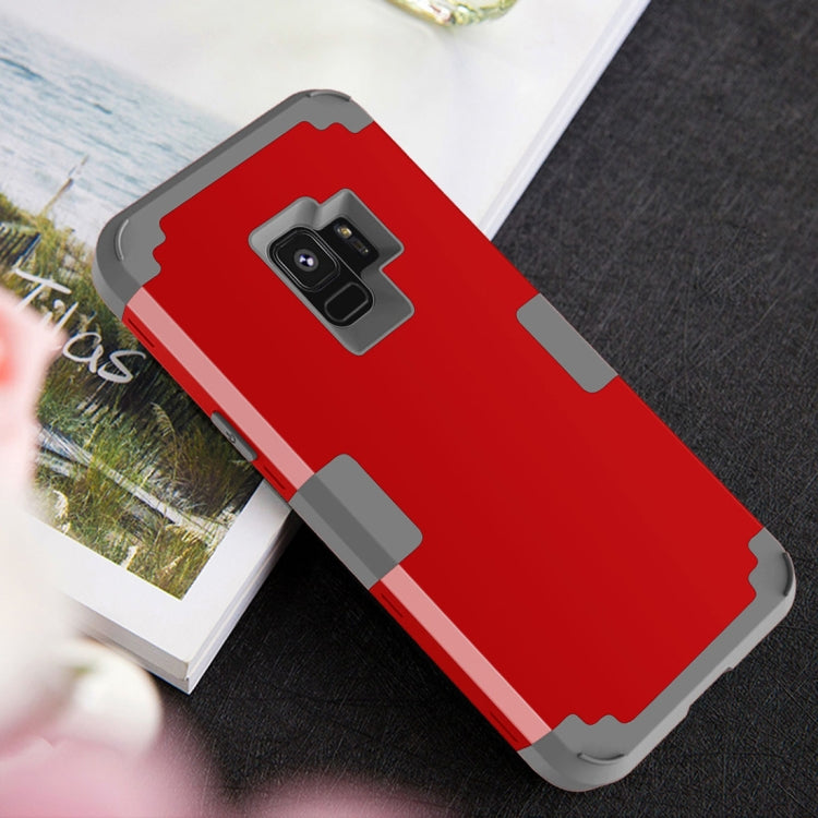 For Galaxy S9 Separable Contrast Color PC + Silicone Combination Case