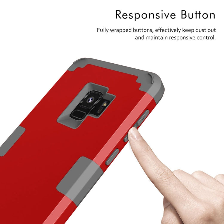 For Galaxy S9 Separable Contrast Color PC + Silicone Combination Case