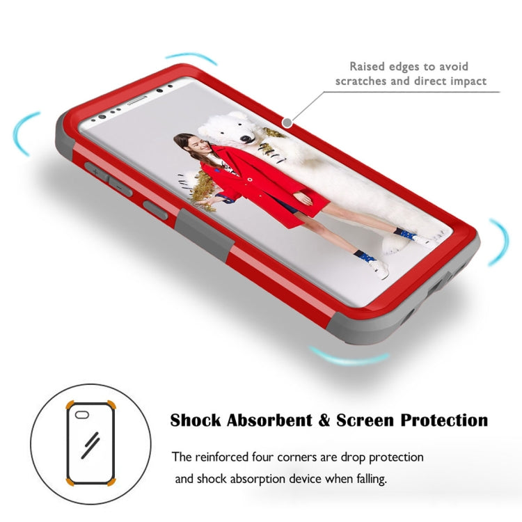 For Galaxy S9 Separable Contrast Color PC + Silicone Combination Case