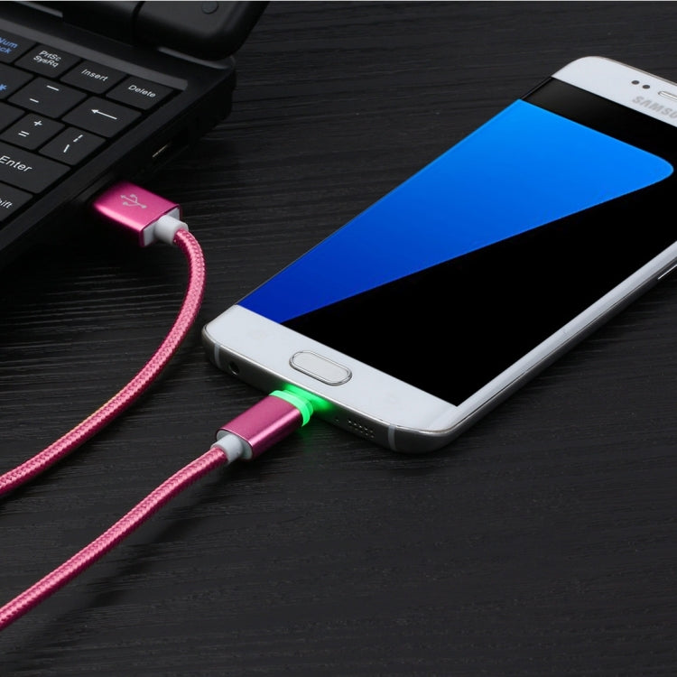 8 PCS 1m Woven Style Metal Head Micro USB to USB 2.0 Data / Charger Cable Kit with Light, For Samsung / Huawei / Xiaomi / Meizu / LG / HTC and Other Smartphones