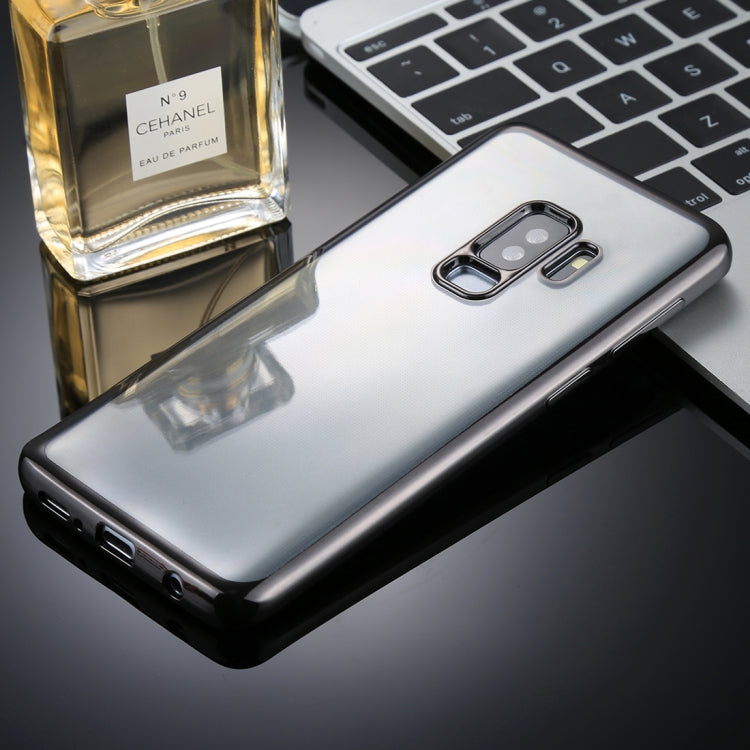 For Galaxy S9+ Electroplating Side TPU Protective Back Cover Case