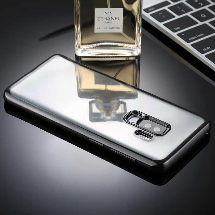 For Galaxy S9+ Electroplating Side TPU Protective Back Cover Case