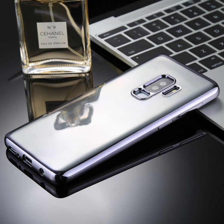 For Galaxy S9+ Electroplating Side TPU Protective Back Cover Case