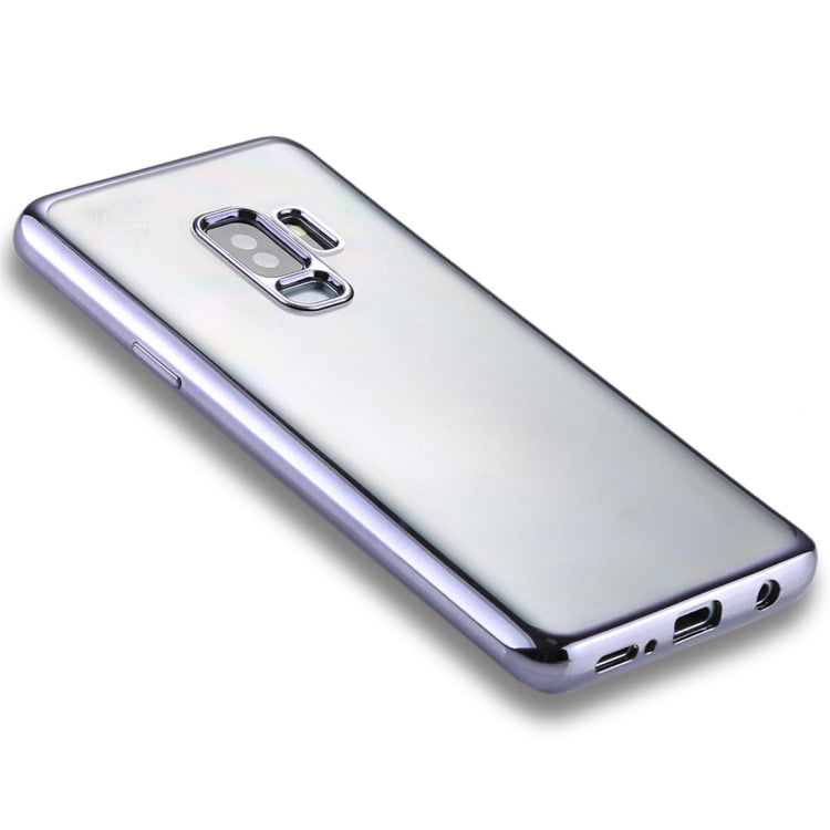 For Galaxy S9+ Electroplating Side TPU Protective Back Cover Case