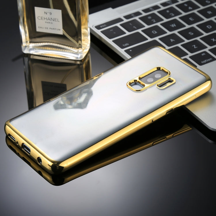 For Galaxy S9+ Electroplating Side TPU Protective Back Cover Case