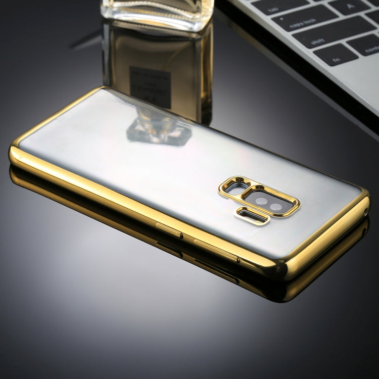 For Galaxy S9+ Electroplating Side TPU Protective Back Cover Case