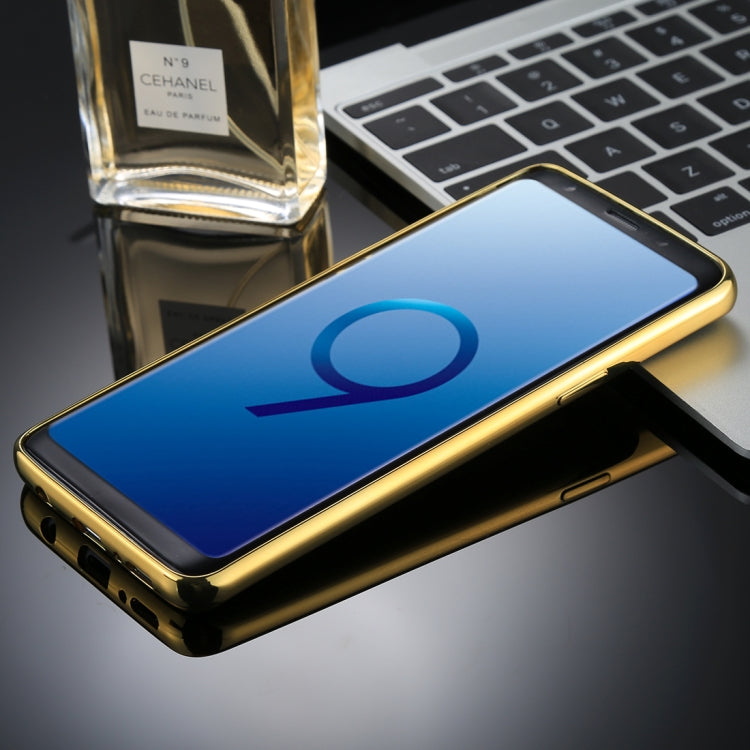 For Galaxy S9+ Electroplating Side TPU Protective Back Cover Case