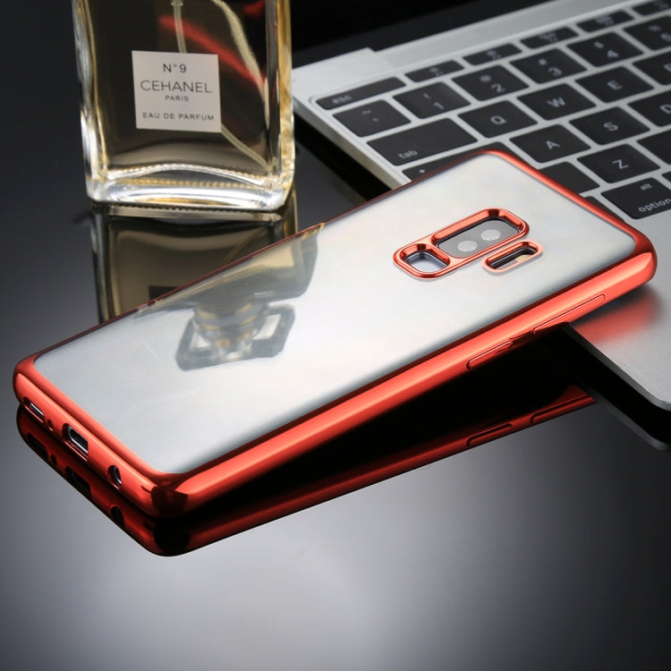 For Galaxy S9+ Electroplating Side TPU Protective Back Cover Case