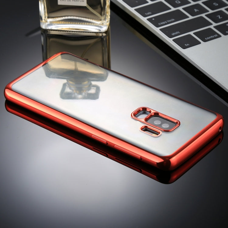 For Galaxy S9+ Electroplating Side TPU Protective Back Cover Case