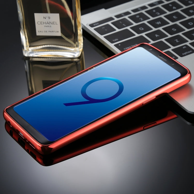 For Galaxy S9+ Electroplating Side TPU Protective Back Cover Case