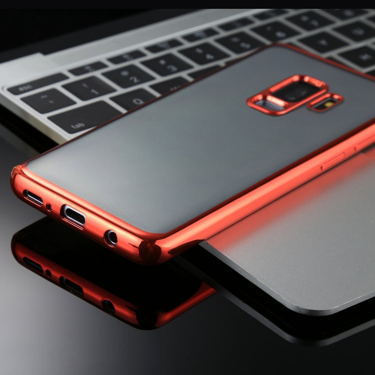 For Galaxy S9+ Electroplating Side TPU Protective Back Cover Case