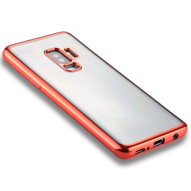 For Galaxy S9+ Electroplating Side TPU Protective Back Cover Case