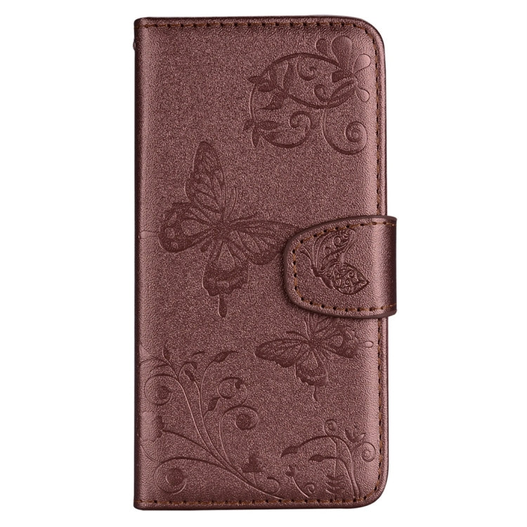 For Galaxy J3 (2017) / J330 (EU Version) Vintage Embossed Floral Butterfly Pattern Horizontal Flip Leather Case with Mirror & Card Slot & Holder & Wallet & Lanyard