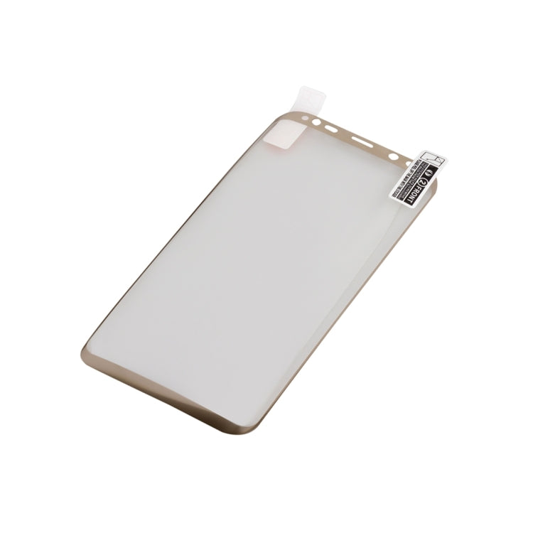 For Galaxy S8 Angibabe 0.1mm PET Curved Electroplate Front Soft Full Screen Protector Film