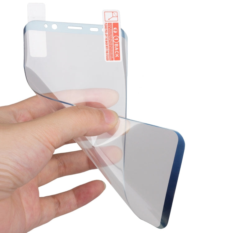 For Galaxy S8 Angibabe 0.1mm PET Curved Electroplate Front Soft Full Screen Protector Film